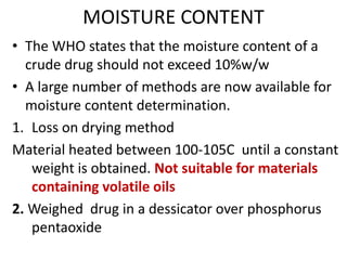 CRUDE_DRUG_EVALUATION_1.pptx for the love of crude drugs | PPTX