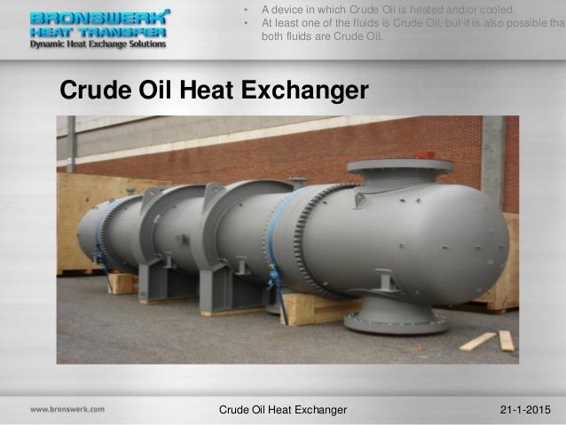 Crude oil heat exchanger cool story