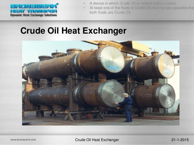Crude oil heat exchanger cool story