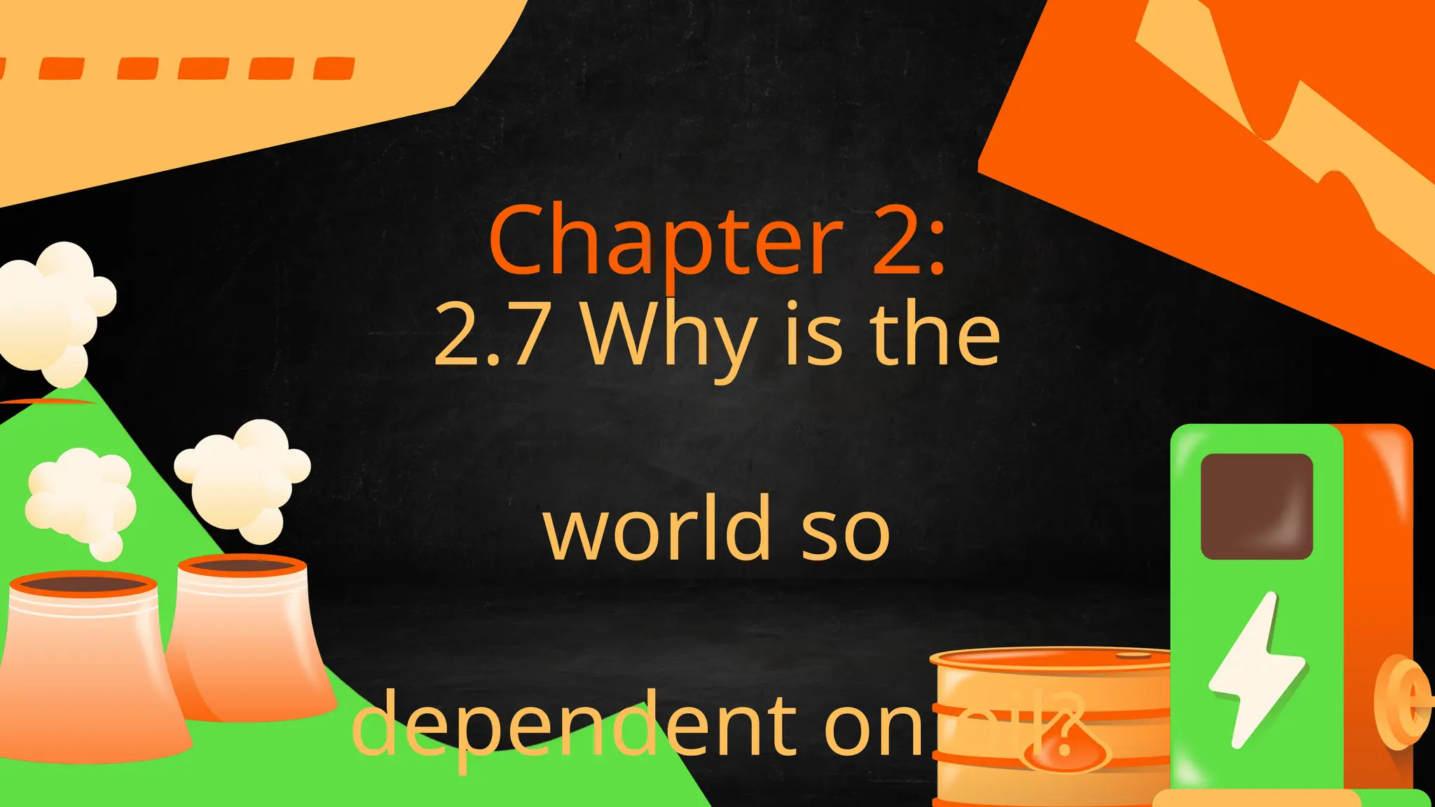 2.7 Why is the
world so
dependent on oil?
Chapter 2: