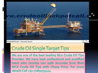 Crude oil single target tips