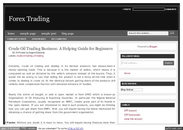 Forex guide for beginners