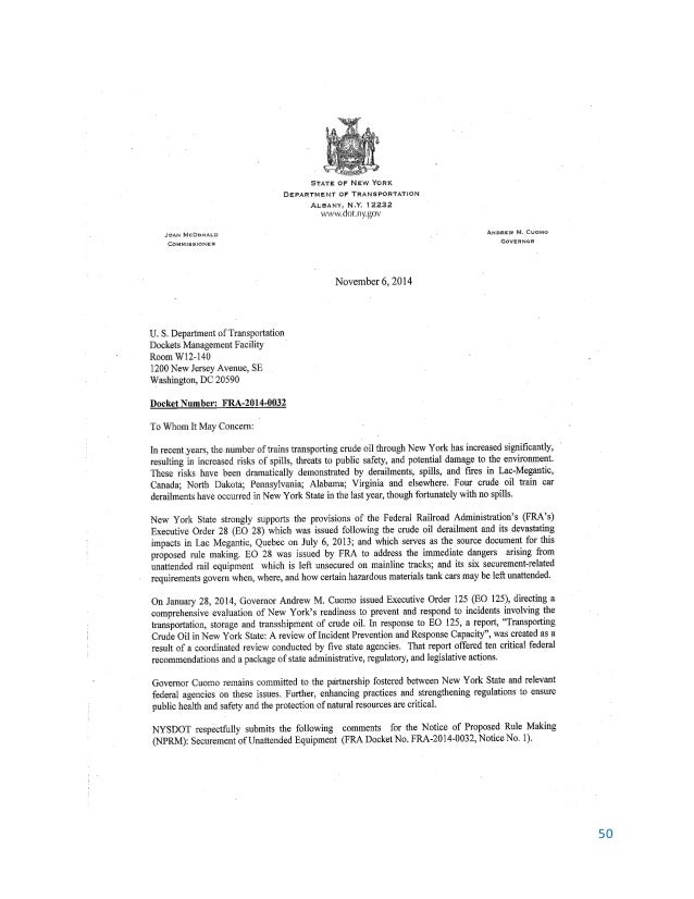 status report transporting crude oil in new york state york incident report