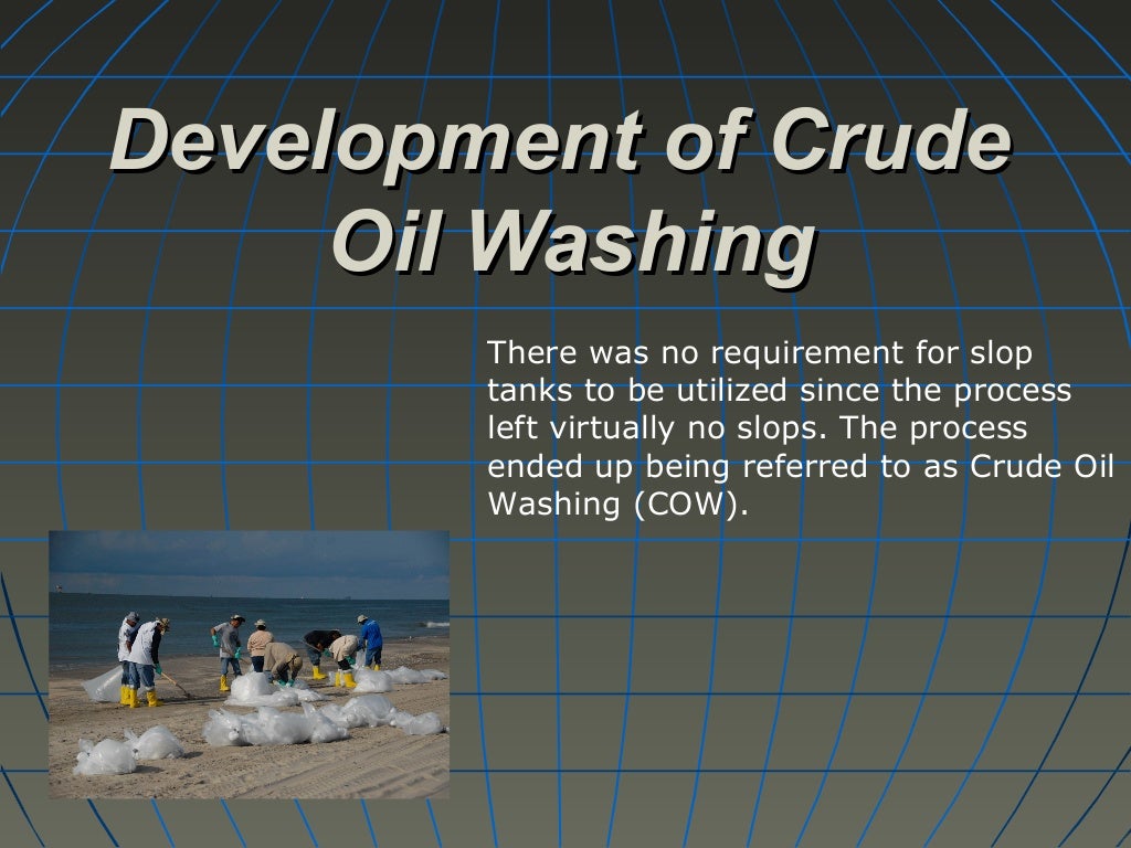 Crude oil washing system