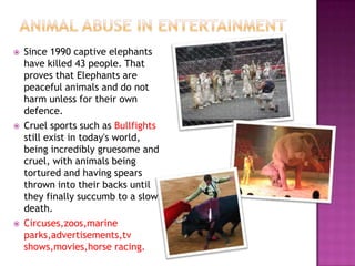 Cruelty to animals | PPT