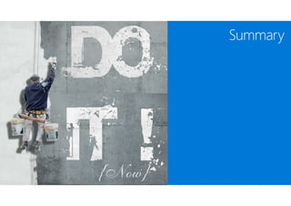 © Microsoft Corporation
Summary
 