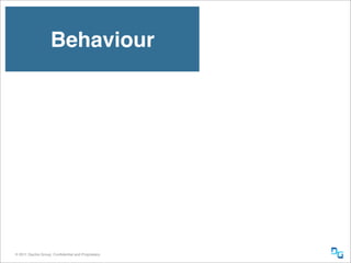 Behaviour




® 2011 Dachis Group. Conﬁdential and Proprietary
 