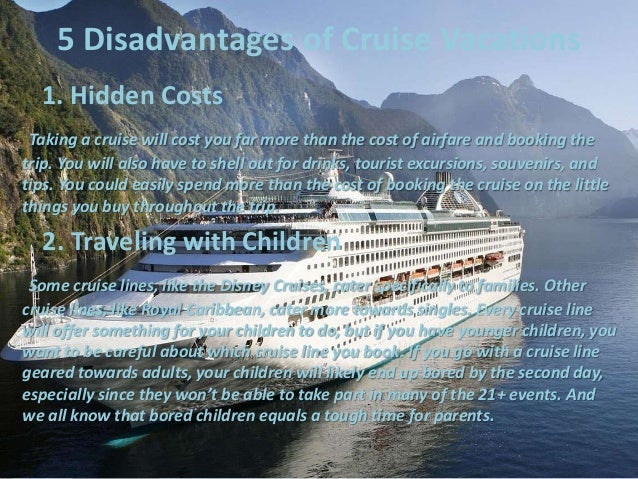 advantage of cruise ship tourism