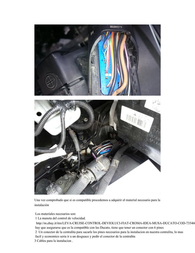 Cruise control original fiat ducato