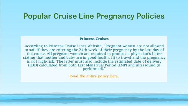 carnival cruise line pregnancy policy
