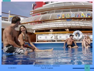 11/20/2013

Principles of Tourism 2 - InstructorFaye B. Lagman

41

 