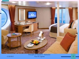 11/20/2013

Principles of Tourism 2 - InstructorFaye B. Lagman

53

 