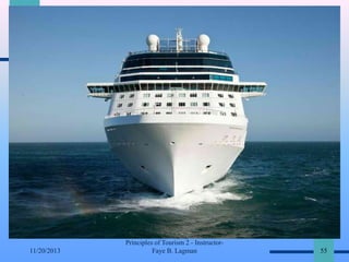11/20/2013

Principles of Tourism 2 - InstructorFaye B. Lagman

55

 