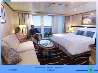 11/20/2013

Principles of Tourism 2 - InstructorFaye B. Lagman

59

 