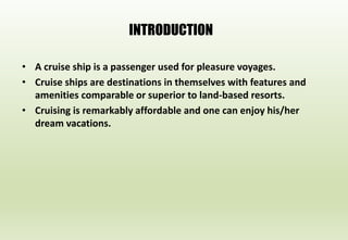Cruise ship Introduction: www.chefqtrainer.blogspot.com