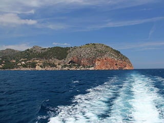 Cruising along the coast Mallorca 