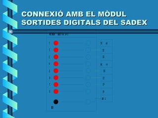 CONNEXIÓ AMB EL MÒDUL SORTIDES DIGITALS DEL SADEX 