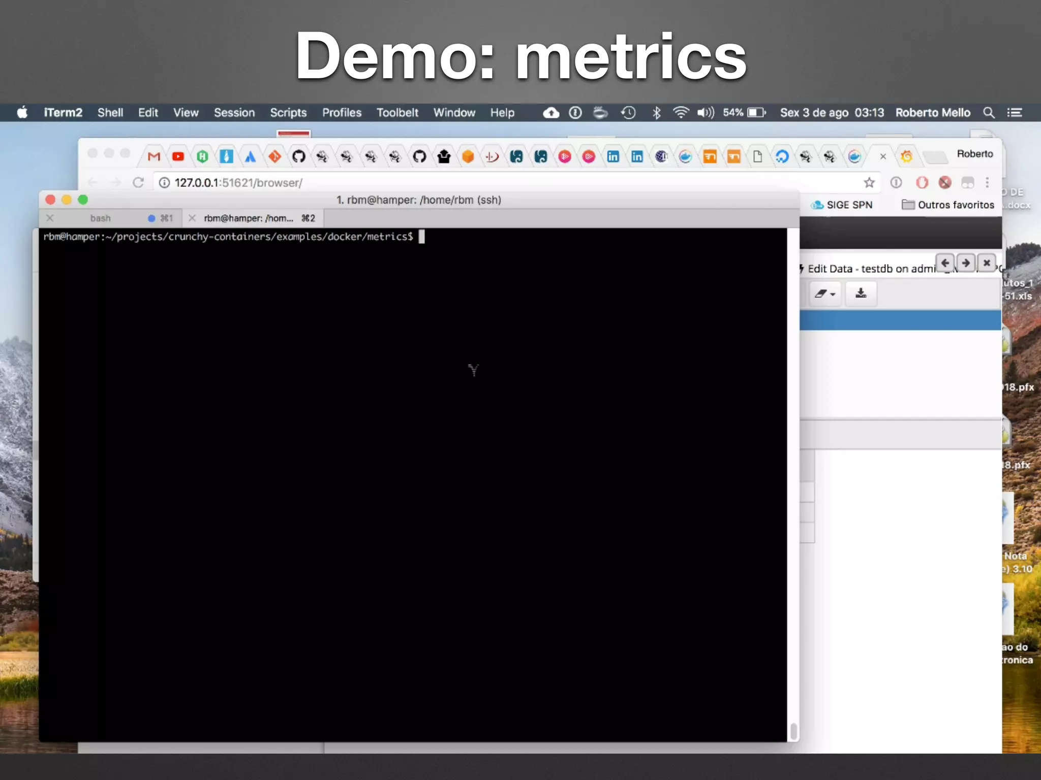 Demo: metrics 