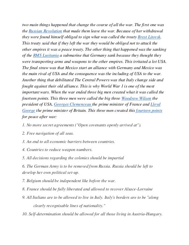 Article of ww1