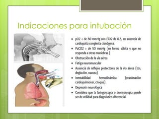 Indicaciones para intubación

 