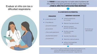 Evaluar al niño con tos o
dificultad respiratoria
 