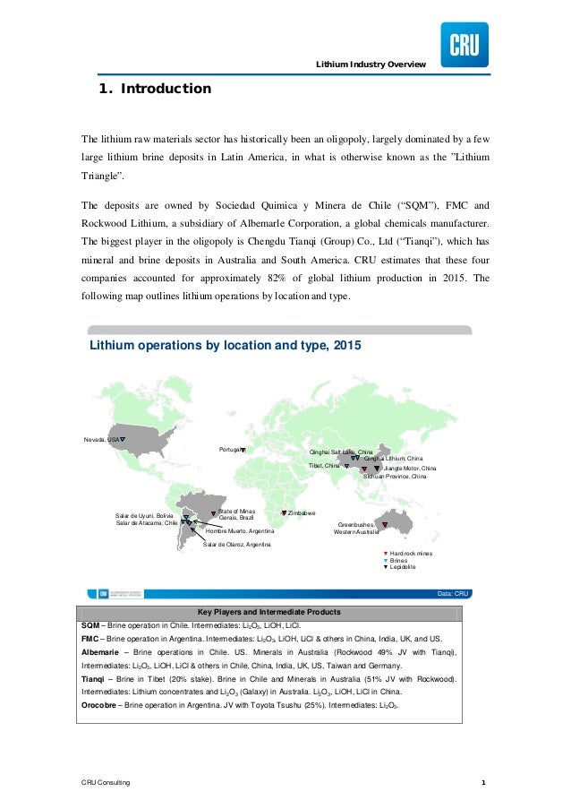 Lithium deposit south america
