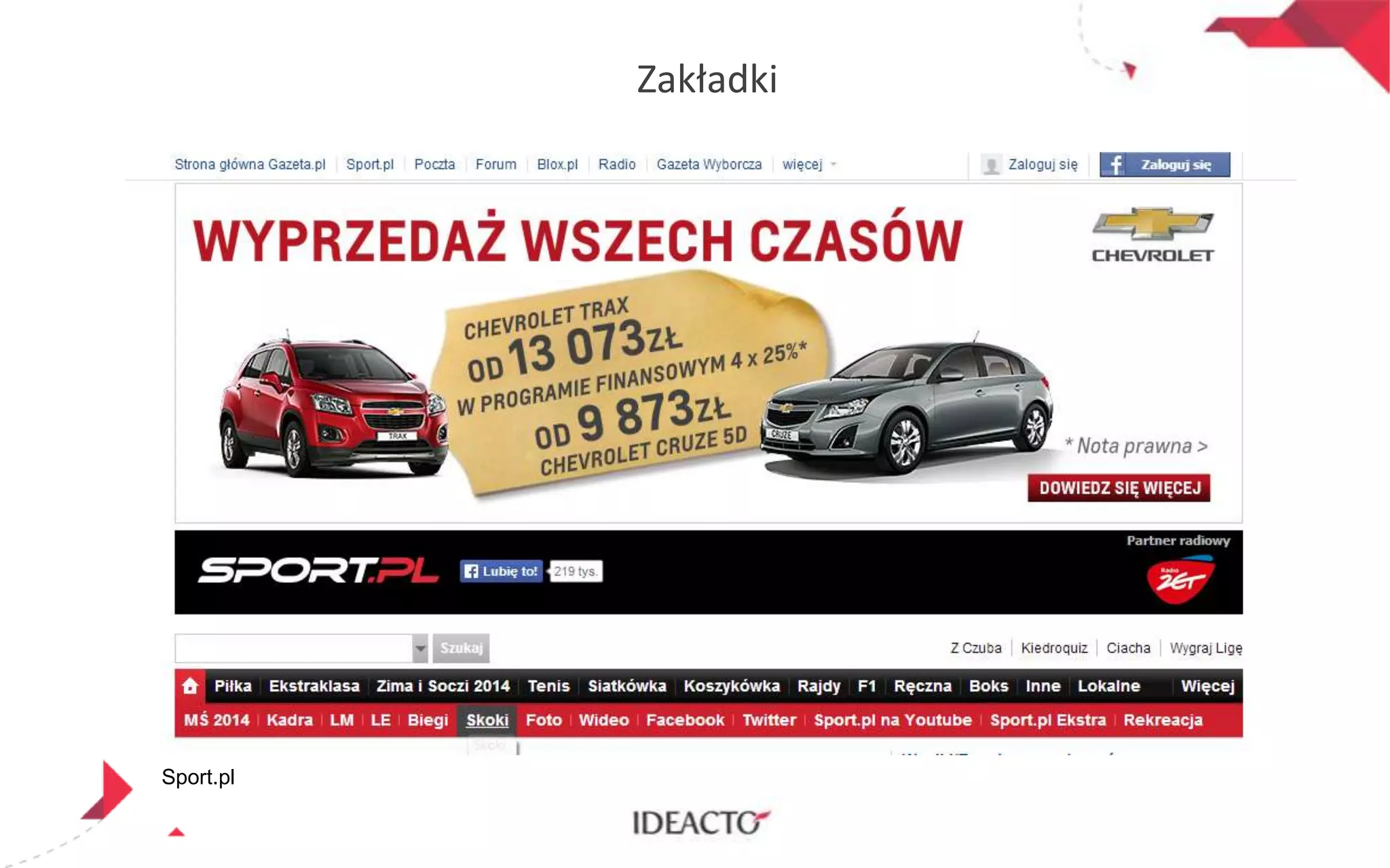 Zakładki

Sport.pl

 