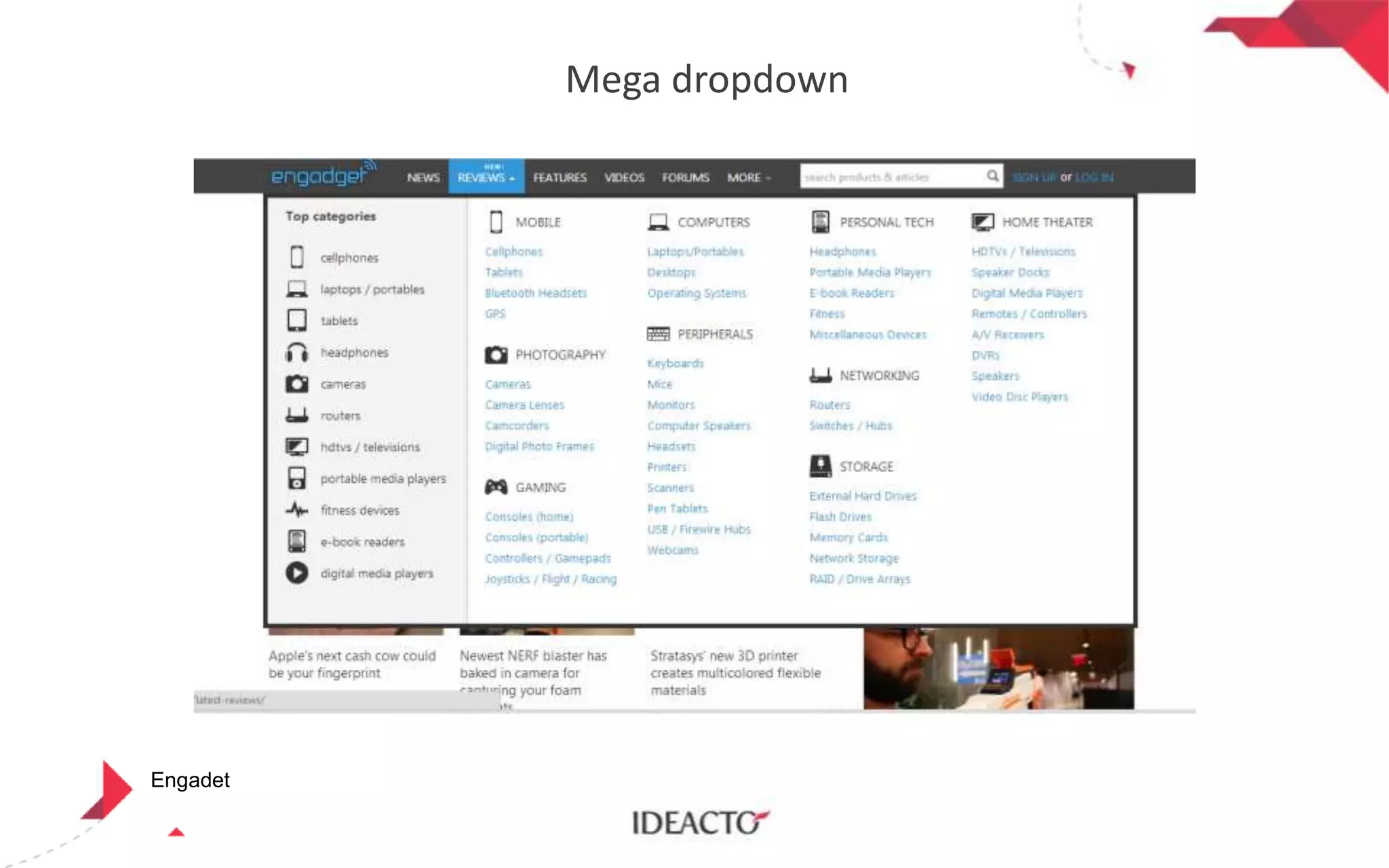 Mega dropdown

Engadet

 