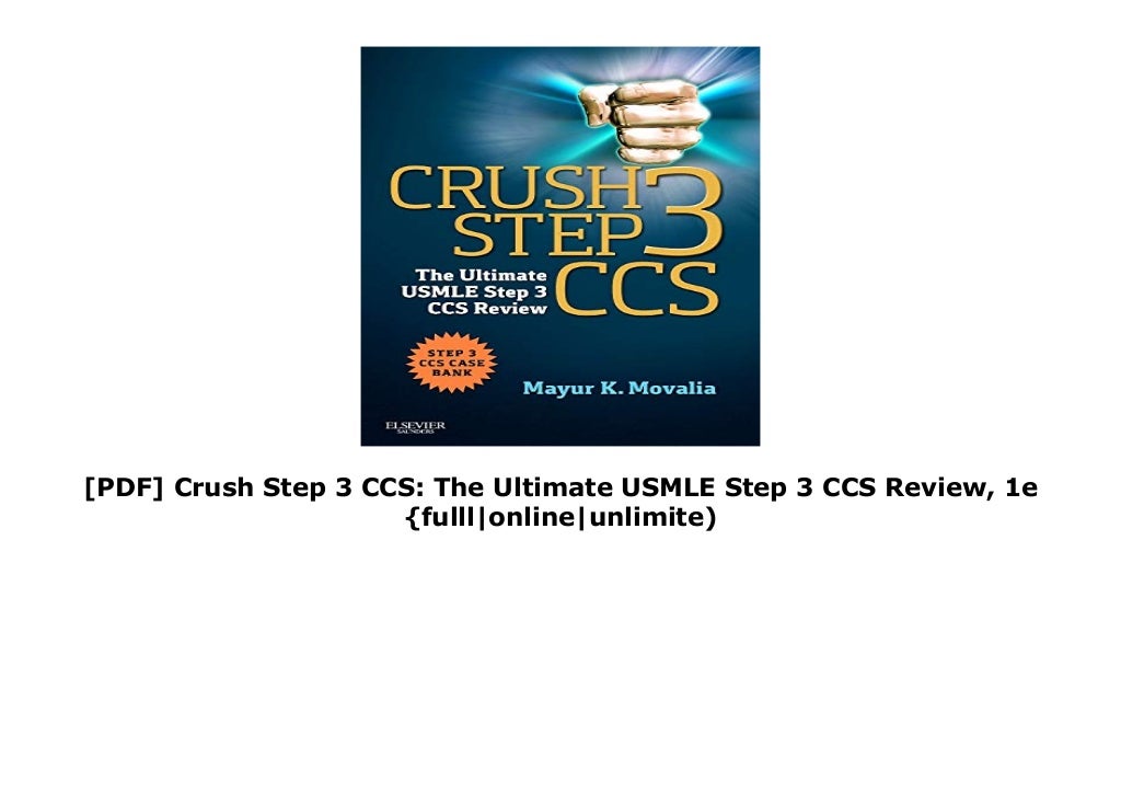 [PDF] Crush Step 3 CCS The Ultimate USMLE Step 3 CCS Review, 1e {ful…