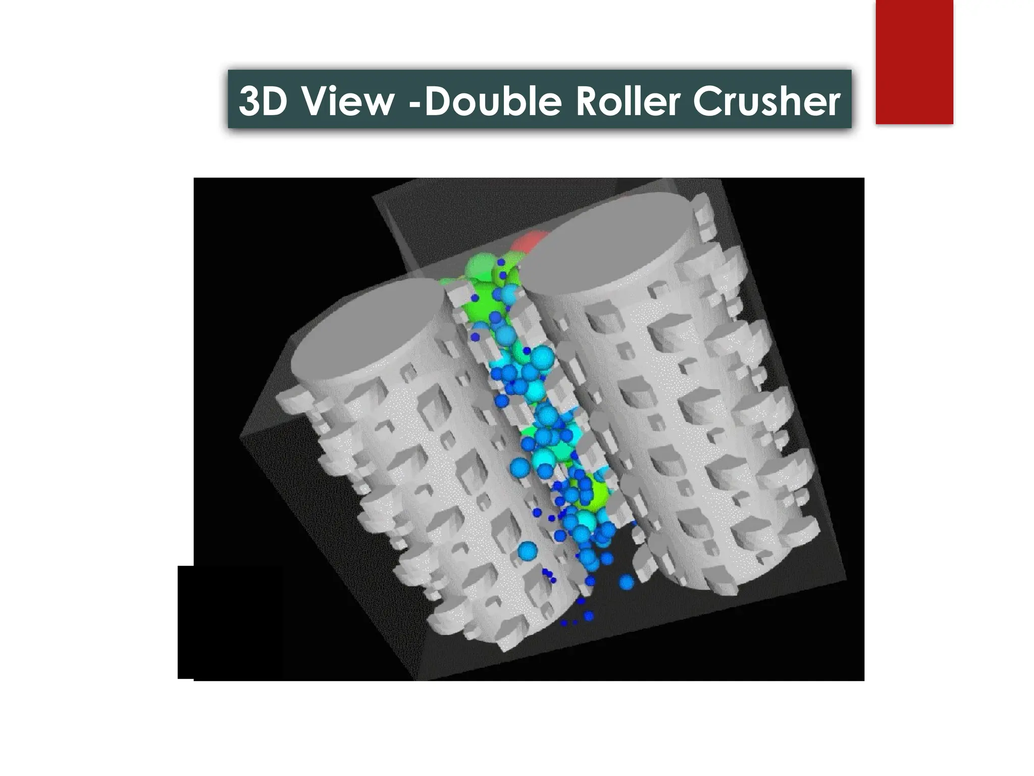 3D View -Double Roller Crusher
 