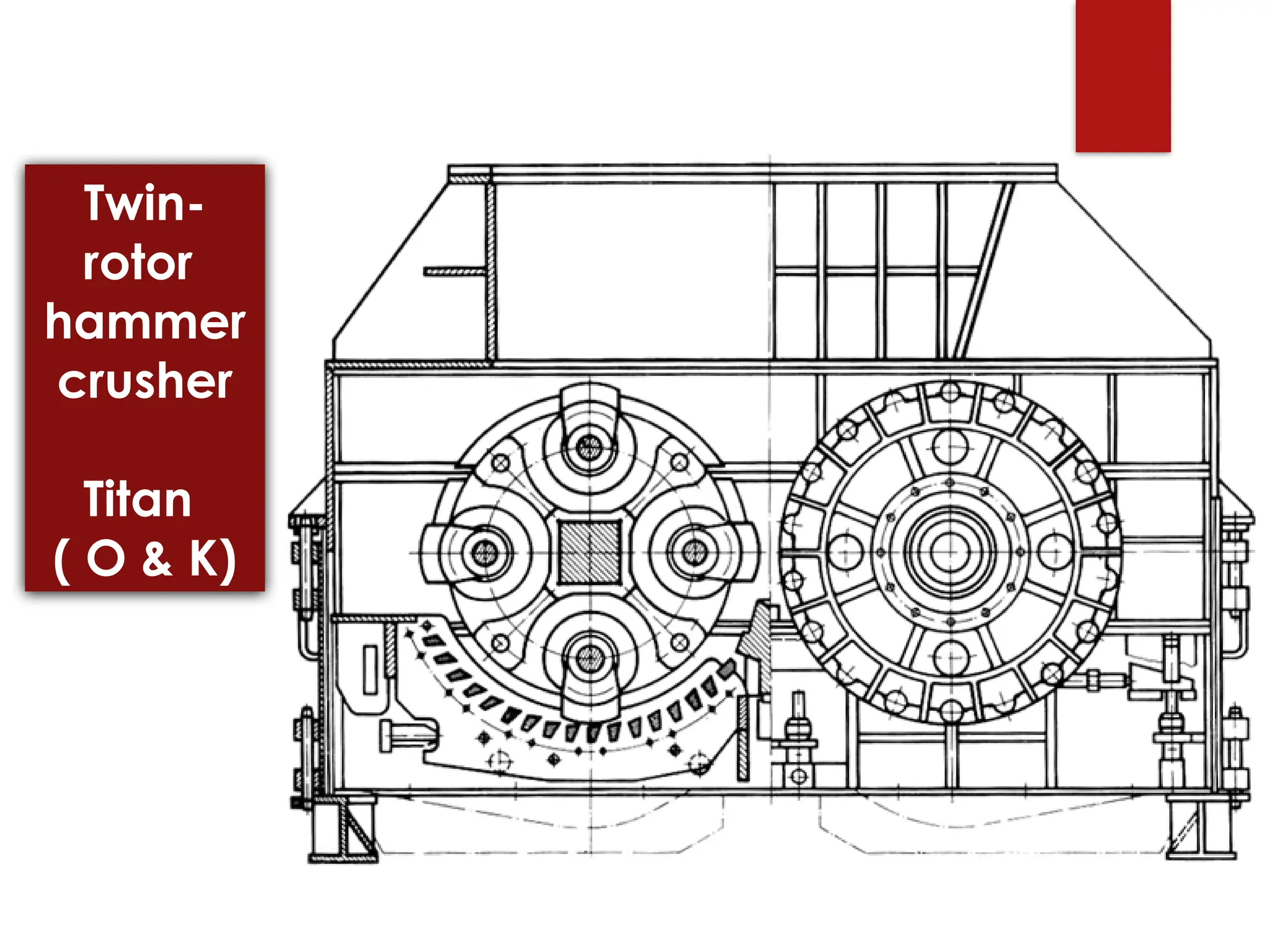 Twin-
rotor
hammer
crusher
Titan
( O & K)
 