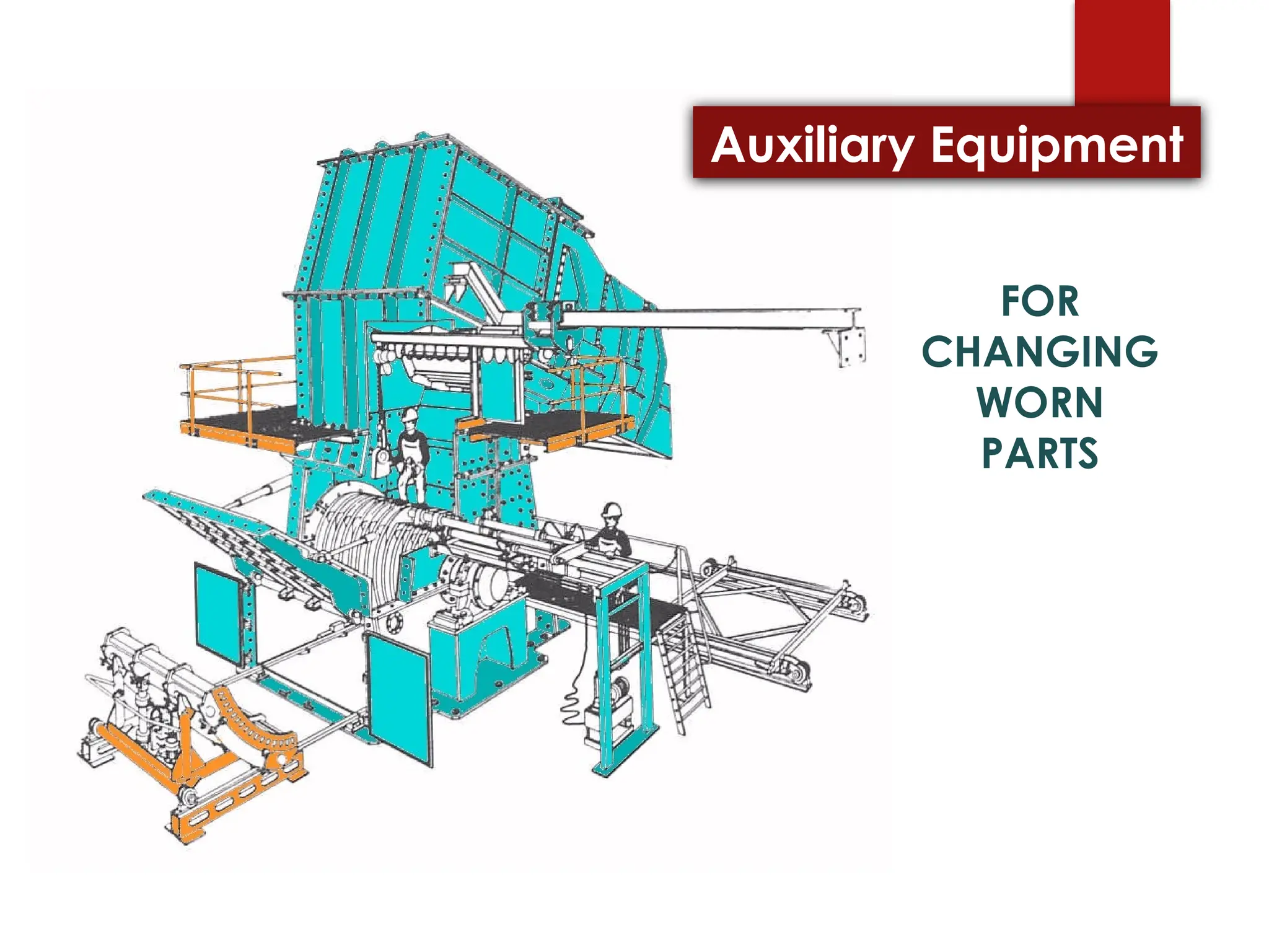 FOR
CHANGING
WORN
PARTS
Auxiliary Equipment
 