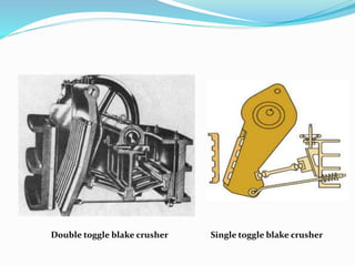 Double toggle blake crusher Single toggle blake crusher
 