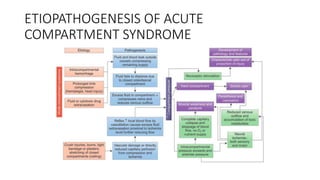 ETIOPATHOGENESIS OF ACUTE
COMPARTMENT SYNDROME
 