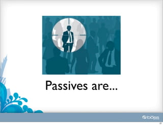 Passives are...

                  21
 