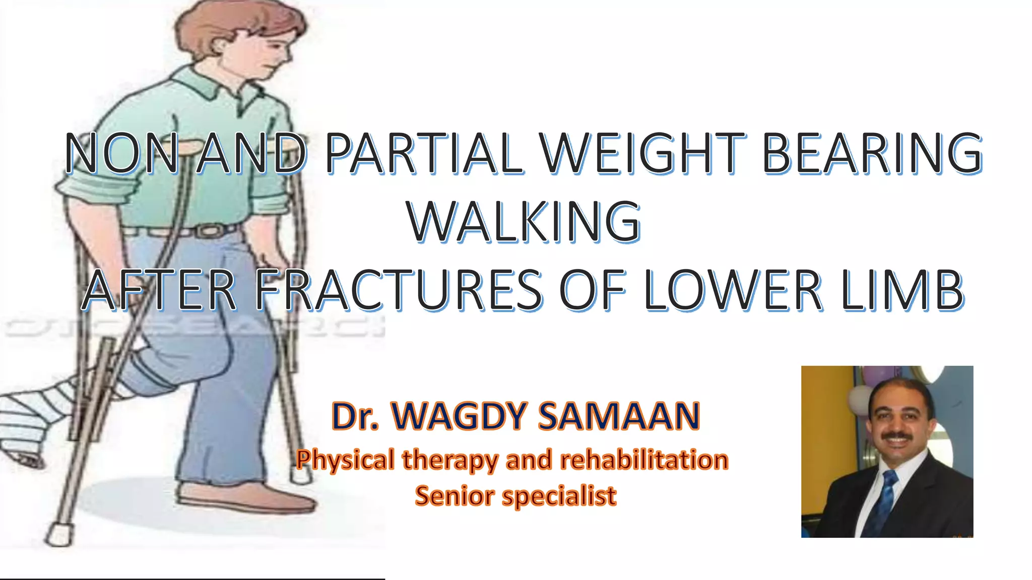 Dr. Wagdy Samaan WALKING BY USING CRUTCHES PPT