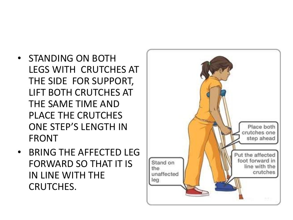 Crutch walking