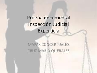 Prueba documental
Inspección Judicial
Experticia
MAPAS CONCEPTUALES
CRUZ MARIA QUERALES
 
