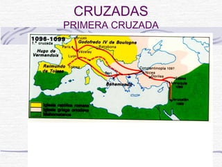 CRUZADAS
PRIMERA CRUZADA
 