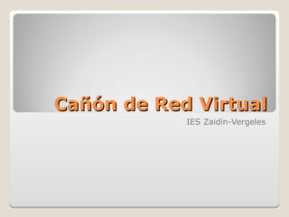 Cañón de Red Virtual
            IES Zaidín-Vergeles
 
