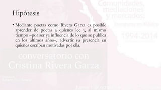 Cristina Rivera Garza en Sara Uribe y otras poetas de México