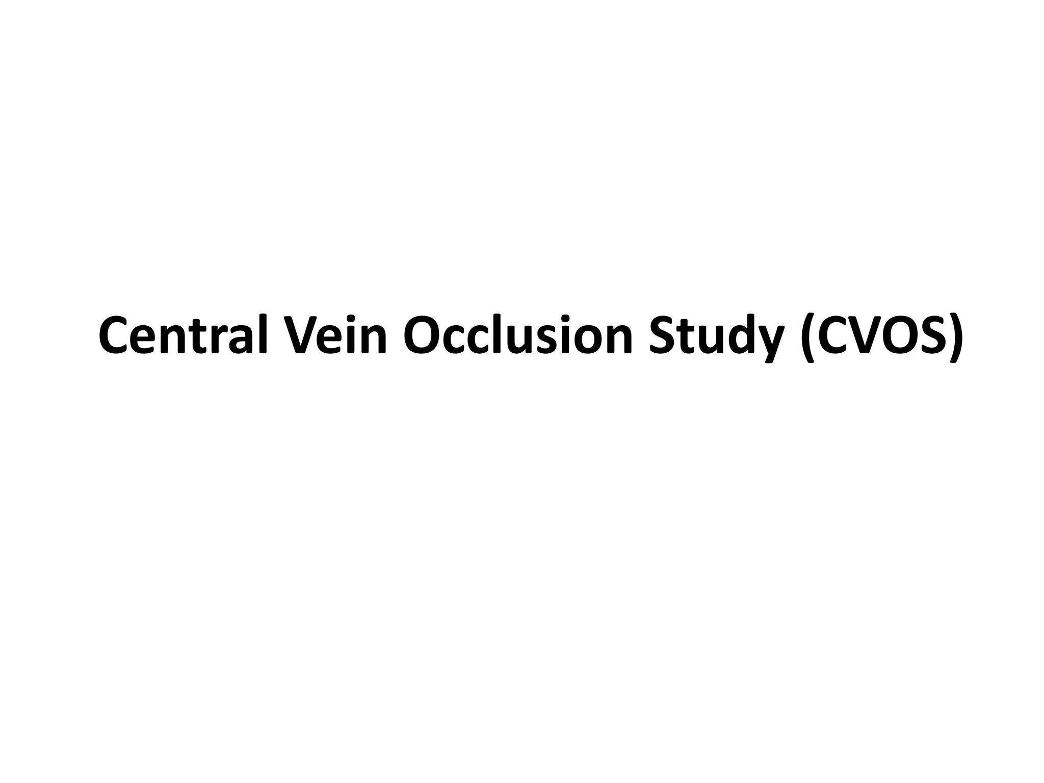  BRANCH RETINAL VEIN OCCLUSION
