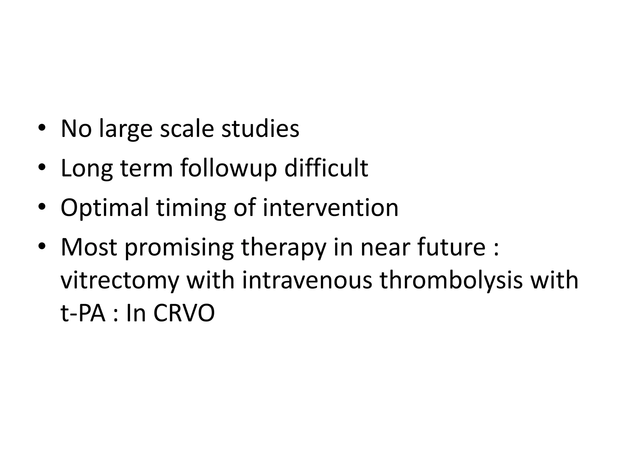 OPTIC NERVE SHEATH DECOMPRESSIONThe rationale for optic nerve sheath decompression is that optic nerve oedema results in some degree of mechanical venous compression.