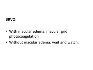 The lack of a proven and effective therapy for macular edema secondary to CRVO, the suboptimal outcomes of grid photocoagulation treatment for macular edema secondary to BRVO, and community enthusiasm for intravitrealtriamcinolone provided strong rationale for initiating the Standard Care versus Corticosteroid for Retinal Vein Occlusion (SCORE) Study