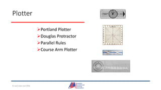 Plotter
Portland Plotter
Douglas Protractor
Parallel Rules
Course Arm Plotter
© Jack Dale and CRYA
 