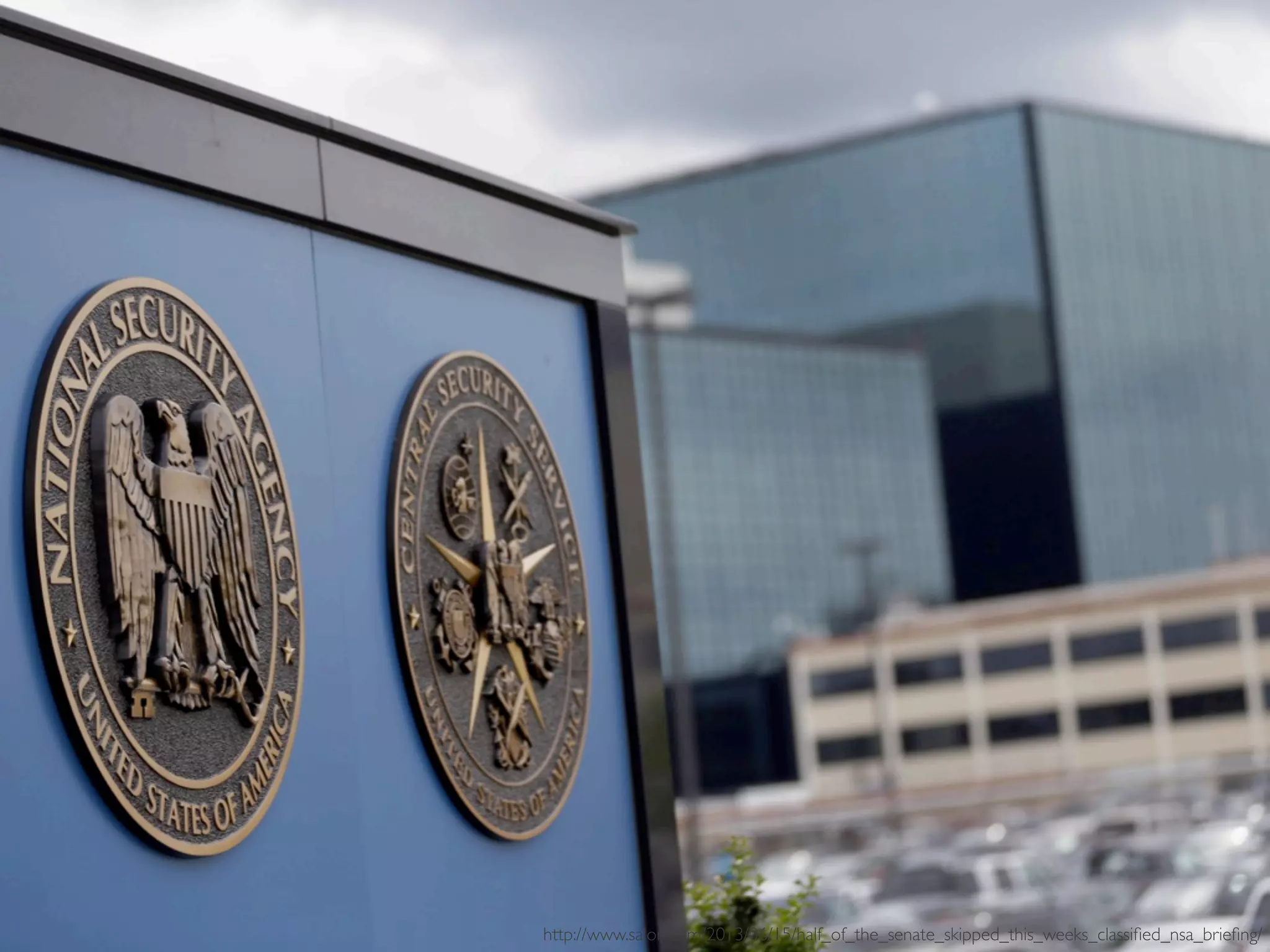 http://www.salon.com/2013/06/15/half_of_the_senate_skipped_this_weeks_classiﬁed_nsa_brieﬁng/ 
 