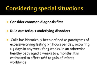 Crying baby practical approach | PPTX
