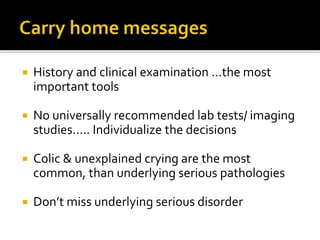 Crying baby practical approach | PPTX
