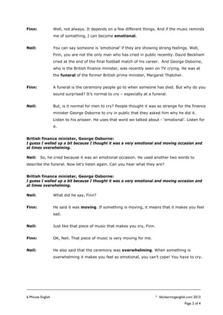 Reading Script Crying Crying man | PDF