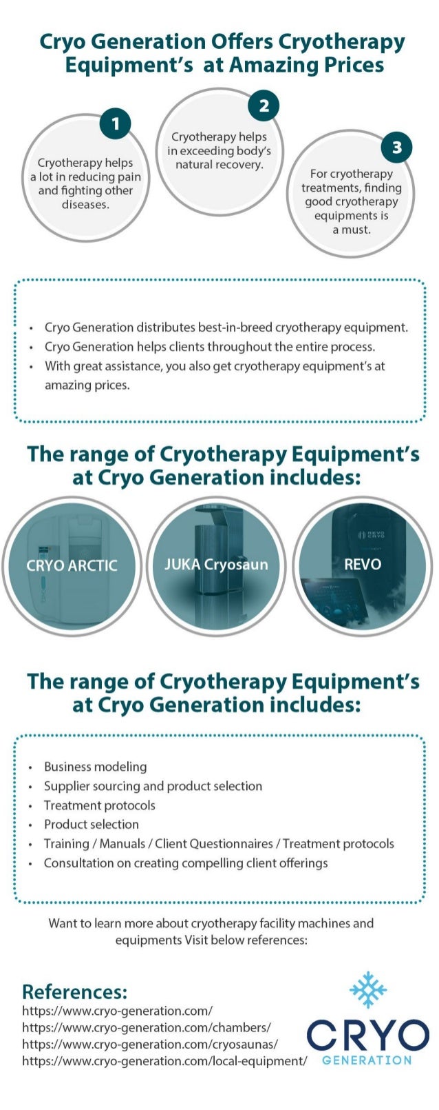 Cryo Generation Offers Cryotherapy Equipment’s at Amazing Prices